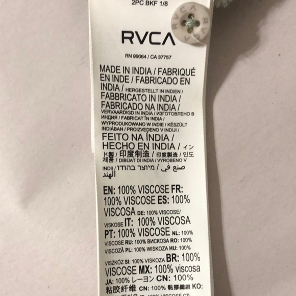 RVCA Nouveau Striped Mint Green Open Back Viscose Midi Dress Size Small - Picture 16 of 16